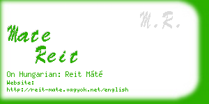 mate reit business card